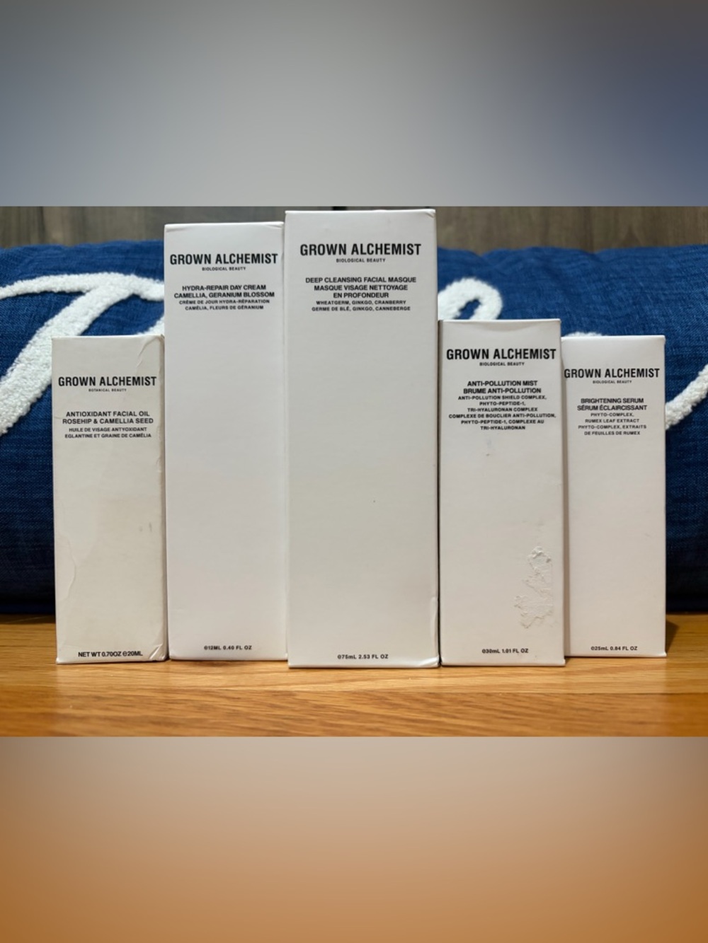 Grown Alchemist White Skincare Box Set with Minimalist Labels